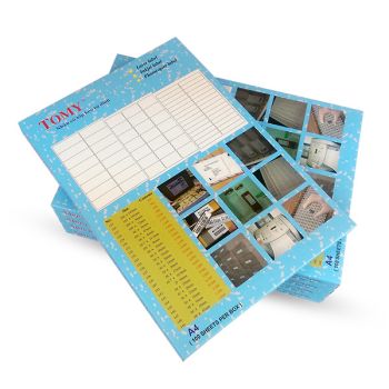 Giấy dính Tomy khổ A4 các số